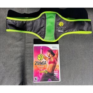 Zumba Fitness Nintendo Wii Game with Belt and DVD 2010 Like New
